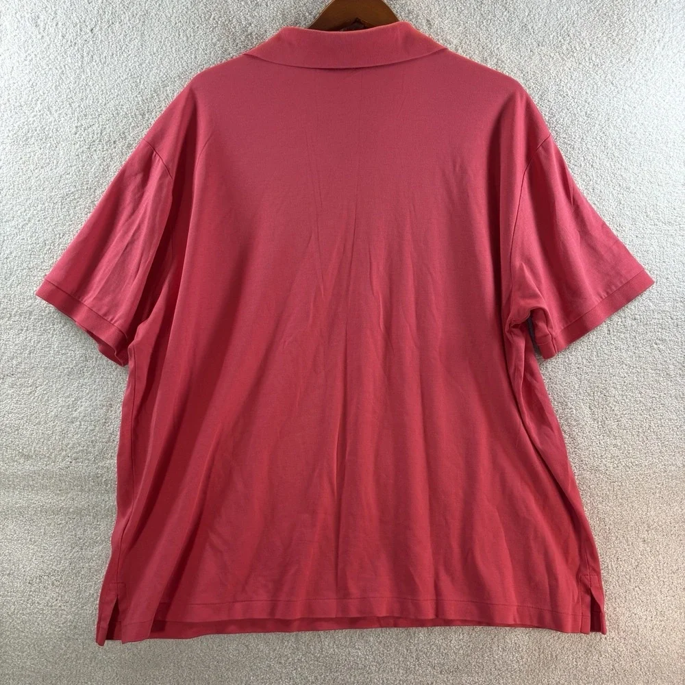 Polo Ralph Lauren Men's Size 2XB Rose Red Pima Soft Cotton Polo Shirt Flesh Pony